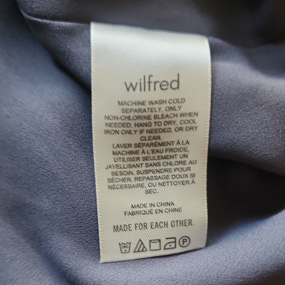 Wilfred Aritzia Charcoal Long Sleeve Tiered Midi Dress Medium - Picture 10 of 16
